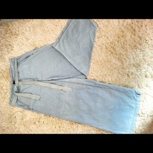 Banana Republic - Wide Leg Chambray Pants